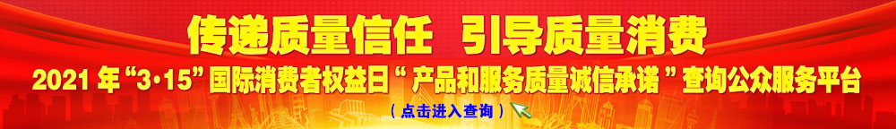 2021年“3·15”國際消費者權益日“產品和服務質量誠信承諾”查詢公眾平臺